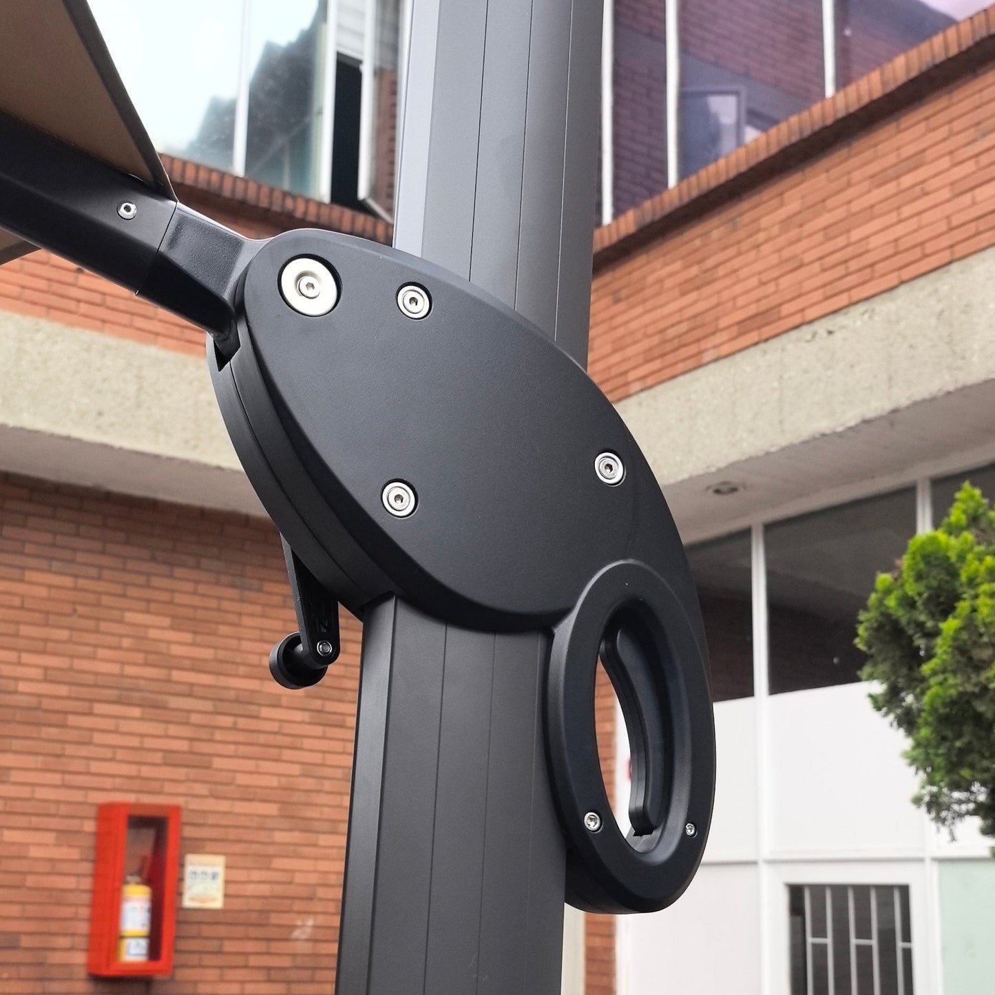 Parasol LED Regulable Redondo