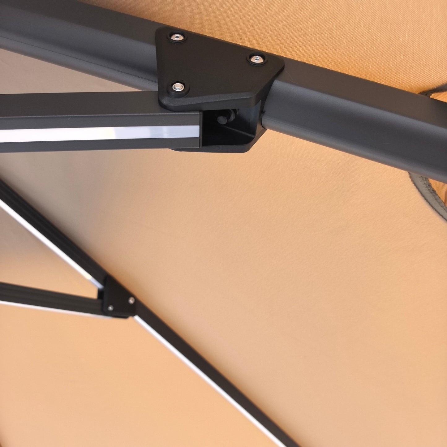 Parasol LED Regulable Redondo