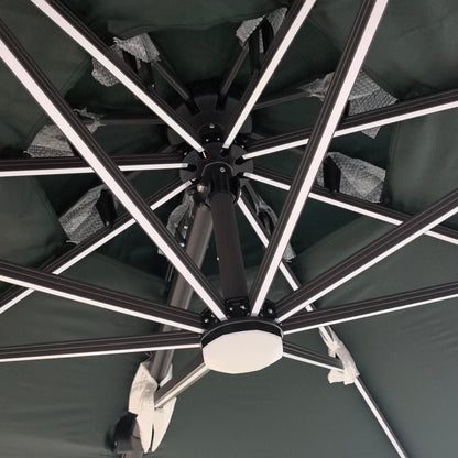 Parasol LED Regulable Redondo