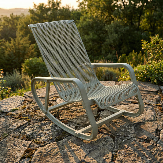 SILLA EXTERIOR MECEDORA SANTINO VERDE