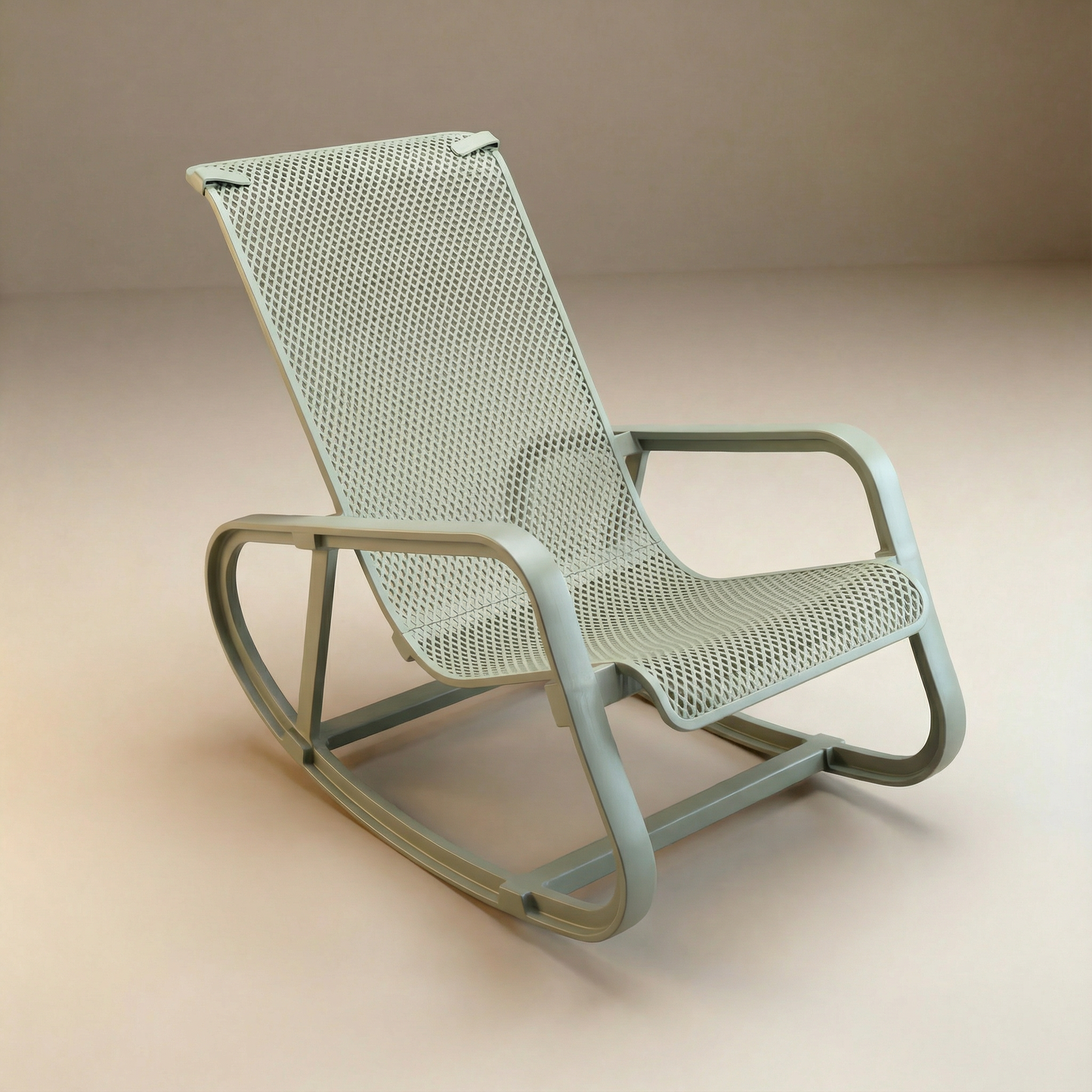 SILLA EXTERIOR MECEDORA SANTINO VERDE