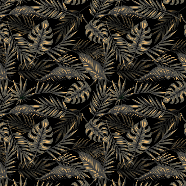 PAPEL DE COLGADURA PERSONALIZADO BLACK-GOLD LEAF