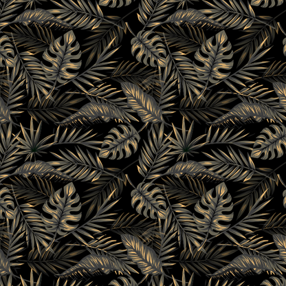 PAPEL DE COLGADURA PERSONALIZADO BLACK-GOLD LEAF